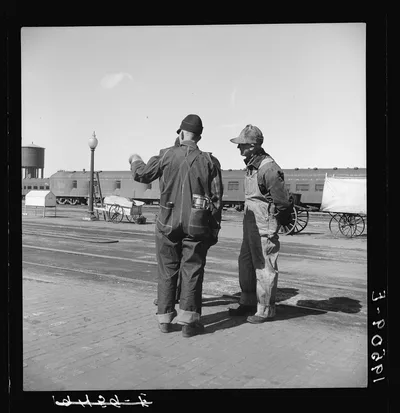 Yardmen. Grand Island, Nebraska, 1939
