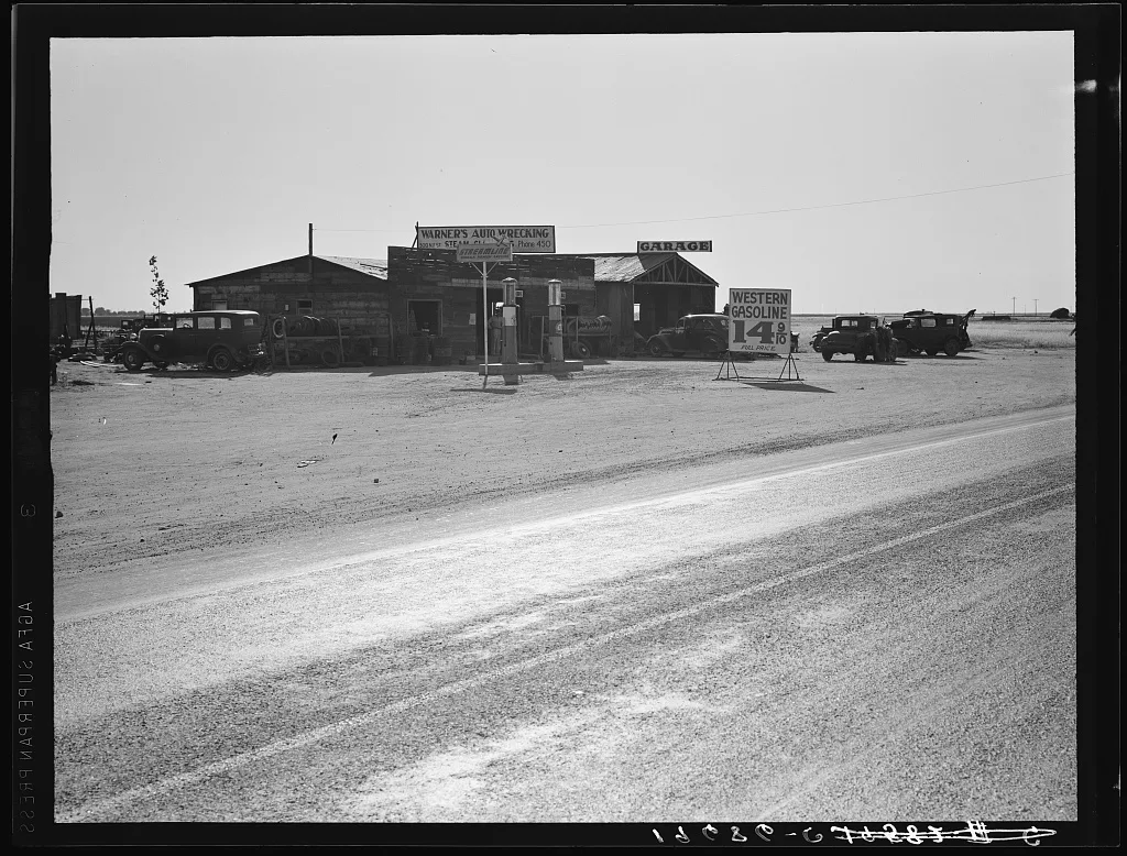 Between Tulare and Fresno, California, 1939