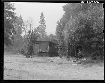 Oregon. Josephine County, near Grants Pass. One of a row of shelters.…, 1939